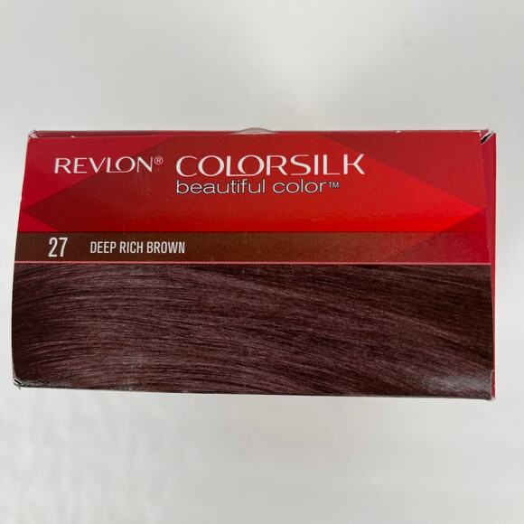 Revlon Colorsilk Hair Color Permanent 27 Deep Rich Brown Ammonia Free Keratin - Picture 6 of 6